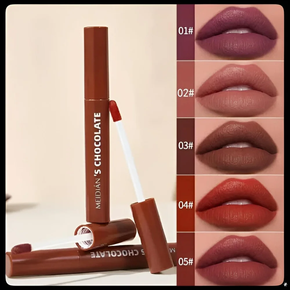 🆕TEMPTATION KISS LAVA CHOCOLATE LIP GLAZE/LIP GLOSS SET